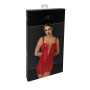 F364 Bombshell mini robe lacée red