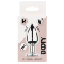 Plug vibrant acier inoxydable anal taille M avec télécommande, USB - RY-207-M
