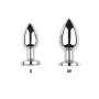 Plug vibrant acier inoxydable anal taille S avec télécommande, USB - RY-207-S