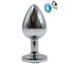 Plug bijou en aluminium bijou bleu Large - RY-003LBL Plug bijou en aluminium bijou bleu Large - RY-003LBL