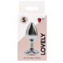 Plug bijou coeur en aluminium bijou rouge Small - RY-013RED