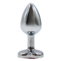 Plug bijou coeur en aluminium bijou rouge Small - RY-013RED