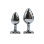 Plug bijou coeur en aluminium bijou rouge Small - RY-013RED