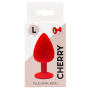 Plug rouge bijou cristal Large CHERRY - RY-069CRED