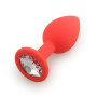 Plug rouge bijou cristal Large CHERRY - RY-069CRED