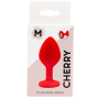 Plug rouge bijou cristal Medium CHERRY - RY-068CRED