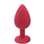 Plug rouge bijou cristal Medium CHERRY - RY-068CRED
