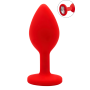 Plug rouge bijou cristal Small CHERRY - RY-067CRED
