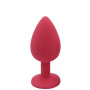Plug rouge bijou cristal Small CHERRY - RY-067CRED
