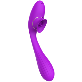Stimulateur Clitoridien avec langue  Vibromasseur Point G 2-en-1 DISA Violet Cœur Ardent - WS-NV025 Stimulateur Clitoridien avec langue  Vibromasseur Point G 2-en-1 DISA Violet Cœur Ardent - WS-NV025