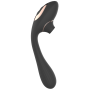 Stimulateur Clitoridien  Vibromasseur Point G 2-en-1 DINA Noir - WS-NV017BLK