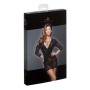 F113B Robe courte en dentelle noire