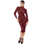F384 Kink Royal Robe mi-longue