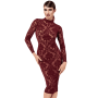 F384 Kink Royal Robe mi-longue