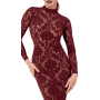 F384 Kink Royal Robe mi-longue