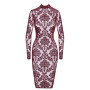 F384 Kink Royal Robe mi-longue