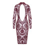 F384 Kink Royal Robe mi-longue