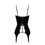 F381 Dominae Venom Corset porte jarretelles en PVC