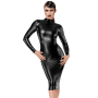 F371 Luxuria robe mi-longue cristal transparente