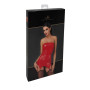 F368 Bombshell Corset porte jarretelles rouge féroce