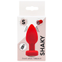 Plug Anal Vibrant Télécommandé SHAKY Rouge- SW3026RED