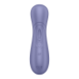Stimulateur de clitoris 2 embouts Connecté avec technologie Liquid air Pro 2 Generation 3 violet USB Satisfyer 