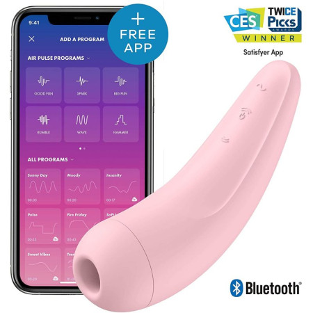 Curvy 2 - Rose Stimulateur connecté Satisfyer 