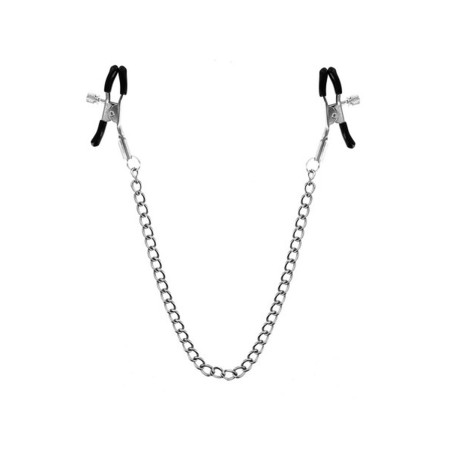 Chaîne pinces à seins 45cm embouts de protection 