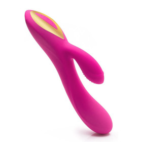 Vibromasseur rabbit rose ergot à picots 10 programmes USB 