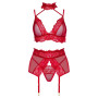 Velvet sin ensemble lingerie - Cherry