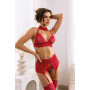 Velvet sin ensemble lingerie - Cherry
