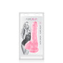Gode jelly rose ventouse taille M 17.5cm 