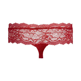 STRING DENTELLE ROUGE