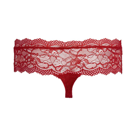 STRING DENTELLE ROUGE