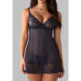 Nightly Blue nuisette et string - Bleu