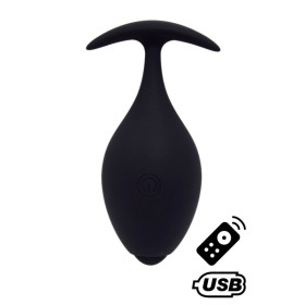 BABA, Plug vibrant anal noir USB, avec télécommande 