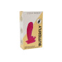 BUTTERFLY, Mini Vibromasseur avec stimulateur clitoridien Papillon rose USB, avec télécommande 