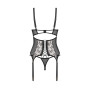 Vila blanes corset et string - Noirs