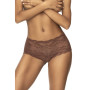 Shorty en dentelle couleur cacao 