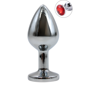 Plug bijou en aluminium bijou rouge Medium HELIRA 