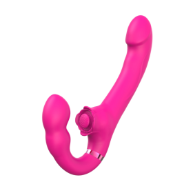 Vibromasseur ROSEA Strap-on Triple Action Télécommandé 