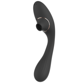 Stimulateur Clitoridien  Vibromasseur Point G 2-en-1 DINA Noir 