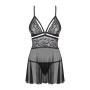 838-BAB-1 babydoll - Noir