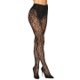 Collant fantaisie noir avec imprimé culotte 
