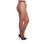Collant grande taille large maille en forme de losange 