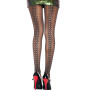 Collant noir effet petits noeuds fantaisie 