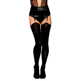 bas en fine résille opaques noire 