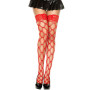 Bas rouges filet losange 