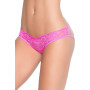 Culotte ouverte rose ornements façon cage 