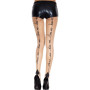 Collant nylon chair avec impression love me kiss me 